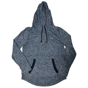 Hollister Mens Hoodie Marled Blue Size XS